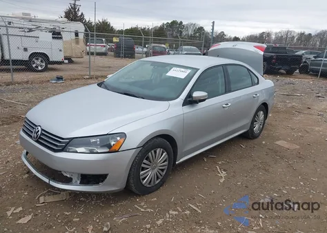 2014 Volkswagen Passat 2.5L S from USA, damaged, VIN 1VWAH7A34EC019524
